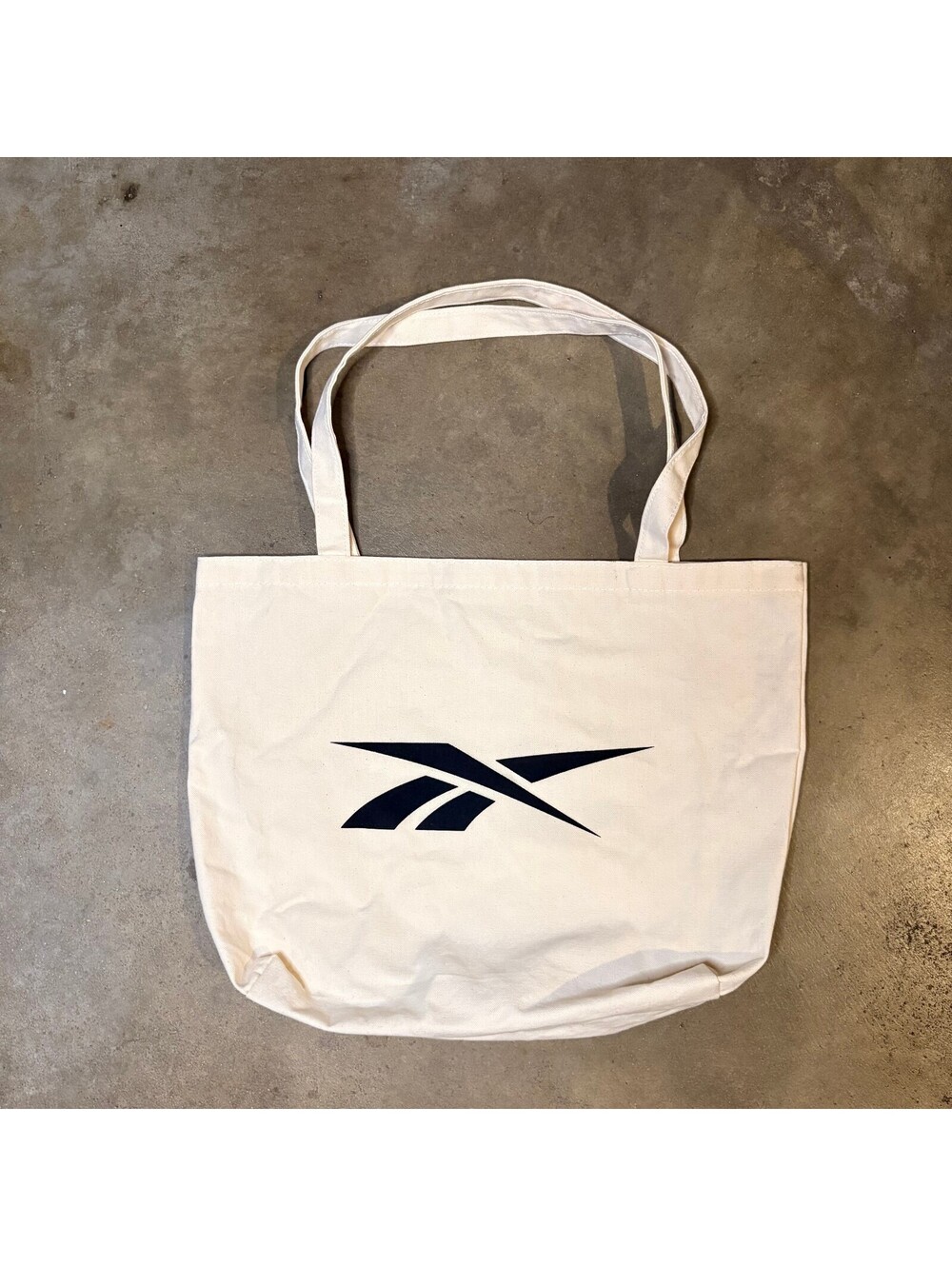 Reebok Canvas Tote Bag w/ Logo Print